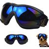 Queerelele Occhiali per Cani Occhiali da Sole per Cani Occhiali per Moto Cinturino Elastico Regolabile Protezione per Gli Occhi Prevenire i Raggi UV Adatto a Cani di Piccola/Media Taglia
