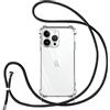 Vauki Cover con Cordino per iPhone 13 Pro,Custodia con Laccio Collana Tracolla Trasparente Silicone TPU+PC Bumper Back Antigraffio Proteggere Case Corda per iPhone 13Pro, Nero