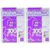 Pigna 022223710, Ricambio con Banda Rinforzata, Rigatura 10, quadretti 1 cm per 1° elementare, Carta 100g/mq, Pacco da 80 Fogli