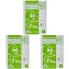 Pigna 02194594M, Ricambio con Banda Rinforzata, Rigatura 4M, quadretti 4 mm per 4° e 5° elementare medie e superiori, Carta 80g/mq, Pacco da 120 Fogli