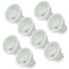 Sweier Lampadine GU10 LED, 430 Lumen 3000K Luce Bianca Calda, 5W Equivalente a 50W Alogeno(Risparmio energetico, Lunga durata, Flicker Free), AC220-240V, Non dimmerabile Pacco da 8