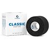 Sportacular Gear Sporttape Classic 3,8 cm x 10 m, diversi colori e quantità, nastro rigido non elastico, impermeabile, delicato sulla pelle, cotone (1 rotolo, nero)