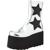 LAMODA Grande Colpo, Stivaletto Donna, Argento Pu Stella Nera, 37 EU