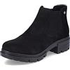 Rieker Donna Mocassini 76884, Signora Pantofole,Pantofola,Scarpe Casual,Ingresso Aperto,Nero (Schwarz / 00),38 EU / 5 UK