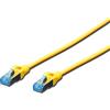 Digitus Patch Cable, SFTP, CAT5E, 1M, yellow cavo di rete Giallo, Cat-5e - 1 m, Cavo patch - SF-UTP - PVC