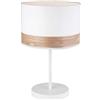 Lussiol 233788 Poster, Lampada Decorativa, Metallo, 40 W, Bianco/Naturale, ø30 x H49 cm