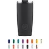 Cool Bottles - Tumbler - Bicchiere Termico in Acciaio Inossidabile - 550 ml - Mono Black - Tazza da Caffè - Coperchio Ermetico - Bevande Fredde 10 ore e Calde 5 ore - Finitura Antimacchia