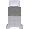 Italian Bed Linen Trapuntino mezza stagione, Autunnale Primaverile, Singolo 170x260cm, Dark grey/Silver