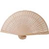Mopec W801 Ventaglio fustellato in legno naturale, con nappe, 23 cm, confezione da 6
