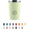 Cool Bottles - Tumbler - Bicchiere Termico in Acciaio Inossidabile - 330 ml - Pastel Green - Tazza da Caffè - Coperchio Ermetico - Bevande Fredde 10 ore e Calde 5 ore - Finitura Antimacchia