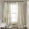 Lush Decor Set di tende da finestra per soggiorno, sala da pranzo, camera da letto (coppia), avorio, 241,3 x 137,2 cm