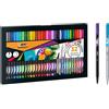 BIC Intensity, Set Scrittura a Colori, 32 Pennarelli Colorati: 20 Pennarelli Punta Fine e 12 Punta Media, Kit Cancelleria Scuola e Casa, Idea Regalo