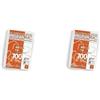 Pigna 02222370B, Ricambio con Banda Rinforzata, Rigatura 0B, righe per 3° elementare, Carta 100g/mq, Pacco da 80 Fogli