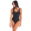 Invertika Body donna Ipnotika Pole Dance tutore sportivo in Tessuto Stretch nera lucida Made in Italy per abbigliamento sportivo - fashion - sexy e femminile_M