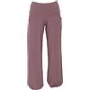 GURU SHOP Pantaloni da yoga in cotone biologico, pantaloni da donna, pantaloni lunghi, abbigliamento alternativo, rosa antico, 46