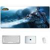 ITBT World of Warcraft Tappetino Mouse Gaming, Grande Anime Mouse Pad XXL 900x400mm Confortevole, Lavabile, 3mm Antiscivolo Tappetino Scrivania Supporto per Ufficio Computer, Adatto per computer e PC, W