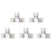 YUTOKEER Connettore a forma di T per strisce LED a 6 pin, 12 mm, collegamento senza saldatura, adatto per strisce LED RGBW da 12-24 V, design trasparente, confezione da 5