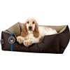 BedDog® Lupi Letto per Cane/Gatto Cuccia S Fino a XXXL, 24 Colori a Scelta, Cuscino per Cane, Divano per Cane, Cestino per Cane, Marrone/Beige M