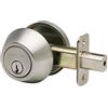 Copper Creek DB2410SS singolo cilindro Deadbolt, raso inossidabile, dimensione standard