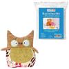 Glorex 04644-1K-Set Completo di Peluche da imbalsamare, Gufo Sina, ca. 25 cm, incl. 100 g di Cotone idrofilo, per Creare Oggetti di Artigianato e Coccole, Multicolore, 04644-1K
