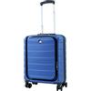 ALPINI Valigia rigida INOVA-2.0 22 (55 cm) di garanzia 2 anni, scomparto per computer PC e tablet porta USB, Blu (Blue), (CABINE) S - Small - 40L - 55x40x20cm - 2.7kg, Valigia