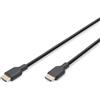 DIGITUS Cavo di connessione HDMI 2.1 Ultra High Speed, tipo A, 1,0 m, con canale Ethernet, UHD-II 8k/60Hz, 4k/120Hz, compatibile con PS5, Xbox Series, TV/beamer, contatti placcati oro, nero