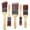 BIANCO SHABBY Set 5 Pennelli Professionali per Shabby Chic e Fai da Te - DIY (63 + 50 + 50 inclinato + 35 + 25)