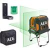 AEG Livella Laser autolivellante 3 linee verde croce orizzontale verticale piombo