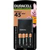 Duracell - Caricabatterie da 45 Minuti, con incluse batterie ricaricabili, 2 AA + 2 AAA