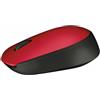 Logitech M171 Mouse Wireless, Rosso