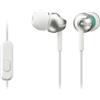 Sony MDR-EX110AP Cuffie In-Ear con Microfono, Auricolari in Silicone, Bianco