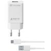 Cellularline Adaptive Fast Charger Kit 15W - USB-C - Samsung Caricabatterie da rete Fast Charger 15W con cavo USB-C Bianco