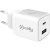 Celly Caricabatteria Propower alimentatore usb, usb-c - 20w