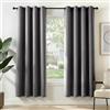 Deconovo Tende Oscuranti per Interni 2 Pezzi 175 CM Altezza, Termiche Isolanti, Anti-Rumore, con Anelli, Ideali per Camera da Letto e Soggiorno, 140x175 CM, Grigio Chiaro