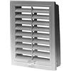 Upmann 50141 - Griglia di ventilazione in plastica, 10 x 16 cm, regolabile, con numero di montaggio, colore: Bianco