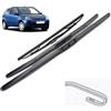Autopixl Set spazzole tergicristallo anteriore e posteriore compatibile con Ford Fiesta 5 Hatchback 2003-2008 Parabrezza Parabrezza Finestra 22+16+11