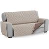 textil-home Textilhome - Salvadivano Trapuntato Copridivano Malu 3 posti Reversibile. Colore Beige