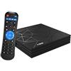TUREWELL Android Smart TV Box 10.0 4 GB RAM 32 GB ROM H616 Quad core corex-A53 Supporto 3D 6K Ultra HD H.265 WiFi 2.4 GHz Ethernet