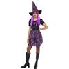 Rubie's Rubies - Costume da strega Spiderweb Neo Rosa per ragazze, vestito Glow in Dark e cappello, ufficiale Rubies per Halloween, L (8-10 anni)