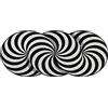 Wash+Dry tappeto Infinity Swirl 60x140cm, adatto per interni ed esterni, lavabile
