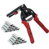 MOGOULUA Hog Set di Pinze per Anelli per Animali Domestici con 1200 Pinze per Recinzioni Anelli Clip per Recinzioni Materassi Auto Cuscini per Divani Recinzioni Animali Domestici Gabbie (rosso)