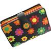 VISCONTI Portafoglio da Donna in Pelle Collezione Margherita SPANISH con Chiusura a Linguetta Blocco RFID DS82 Nero