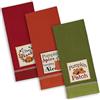DII 100% Cotone, Lavabile in Lavatrice, Everyday Kitchen Basic Printed Game Day Dishtowel, 45,7 x 71,1 cm Set di 2- Football & Stripes, Country Pumpkin, Set di 3