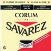Savarez 656087 Corde per Chitarra Classica Alliance Corum 500Pr Set Tensione Standard, Cantini Nylon Rettificati, Bassi Corum Argentati, Rosso