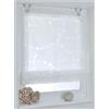 Kutti Tenda a Pacchetto Cadena Semitrasparente Tendine con Occhielli Bianco 80 x 140 cm