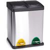 Pattumiera differenziata sottolavello 2 secchi x 10L - Soft Close - Furnica