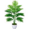 AIVORIUY Piante Finte da Interno Areca Palma Alberi in Vaso Piante Artificiali da Esterno Plastica Finta Pianta Foglia Soggiorno Decorazioni Camera da Letto Balcone (82cm Palme Verdi)