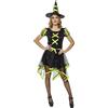 Rubie's RUBIES Costume Strega Cuca per donna, Vestito e capello, Neo verde, Ufficiale Rubies per Halloweeen, Carnevale, Feste e cosplay