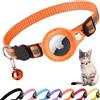 Croc-Cat® Collare gatto, accessori gatto compatibile con Apple airtag, collare airtag gatto con fibbia di sicurezza antiscottatura per gattini e cani di piccola taglia, airtag GPS non incluso!