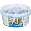 Rayher 1453408 mosaico pietre ArtDecor Deluxe, 2 cm, secchio circa 160 pcs/500 G, azzurro